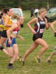 Jane at the NI Cross Country champs, 2002